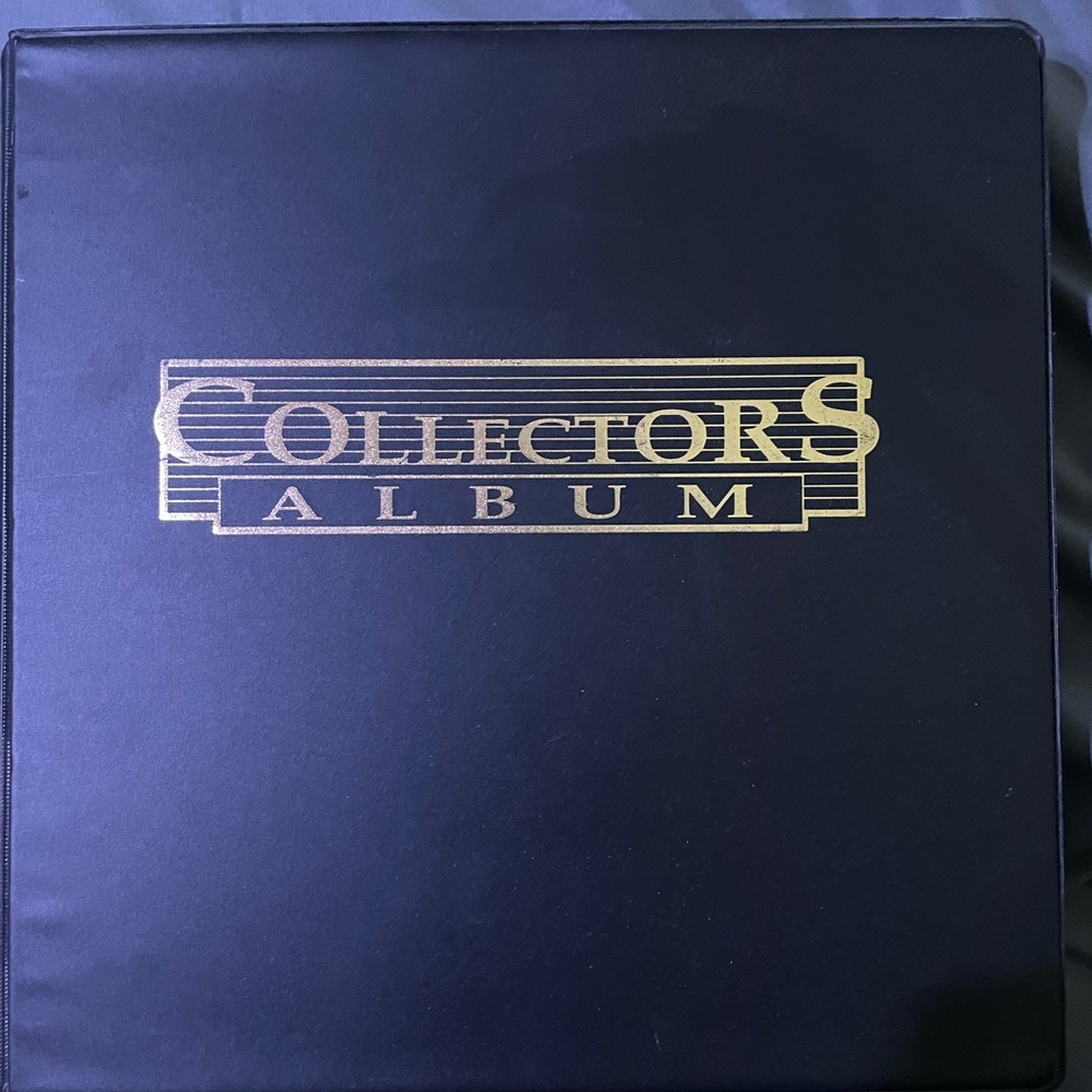 Collectors album of basketball cards